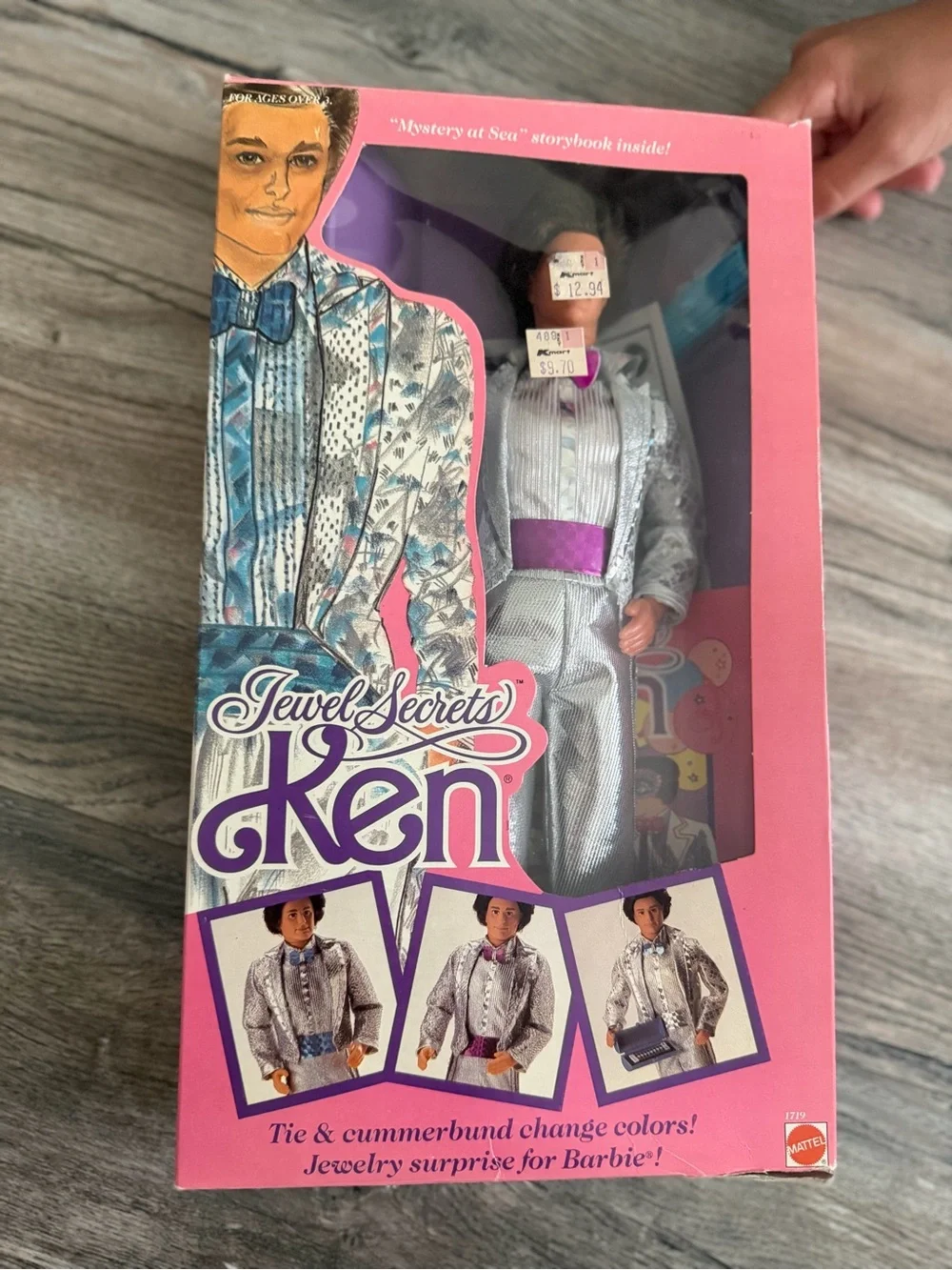 vintage 1986 Mattel Jewel Secrets Ken doll (#1719) new in box